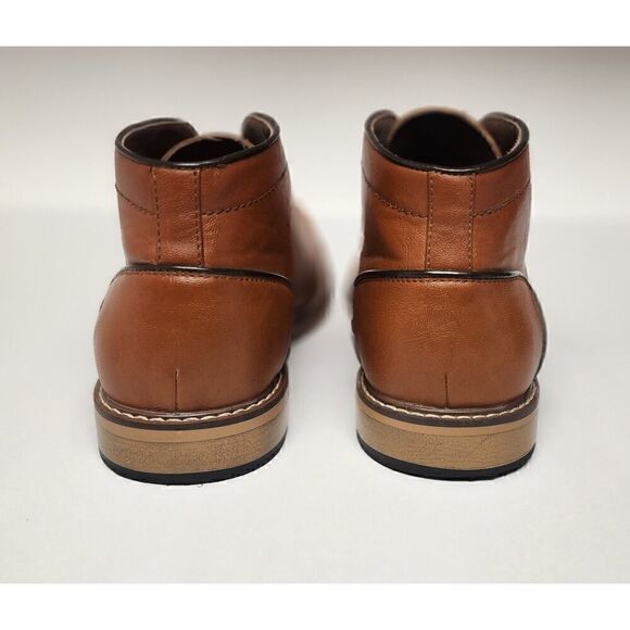Steve Madden Men\'s M-Alakk Cognac  Brown Chukka  Leather Boots Shoes  Size 12M main image 4